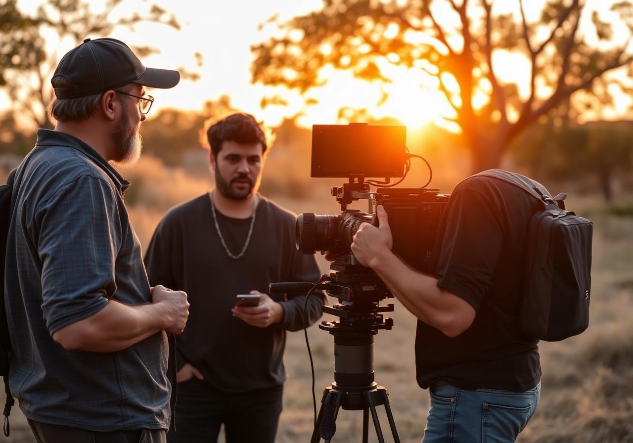 On set with BFG